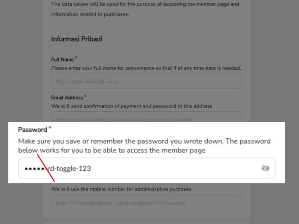 Password Field Visibility Toggle